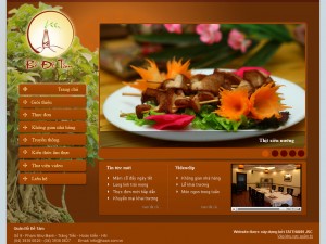 Thiết kế website nhà hàng 2